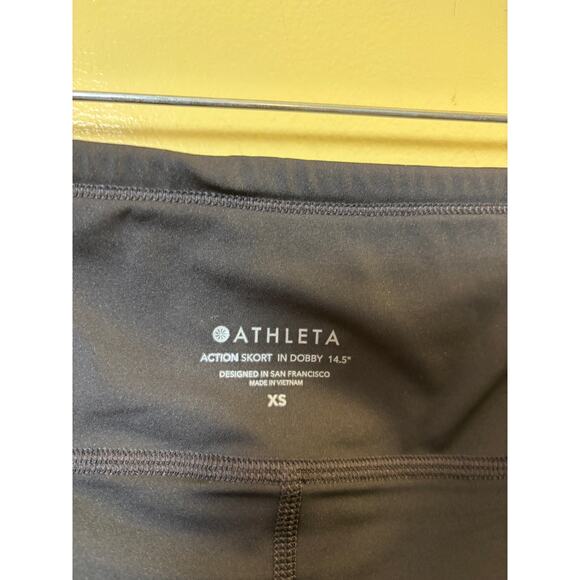 Athleta Action Skort in Dobby Black XS Built-in Shorts Pockets - $59 - Picture 6 of 6